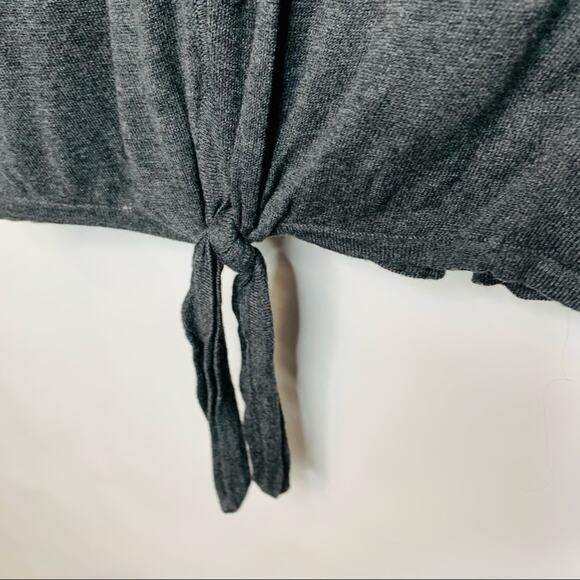 Madewell Grey Tie Front Sweater Sz XS - Picture 3 of 4